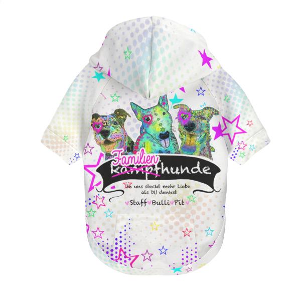 Hunde Hoodie, Pullover für Hunde, mit buntem Hundemotiv Familienhunde